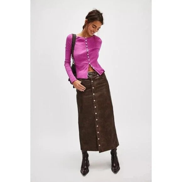 FREE PEOPLE Tilly Long-Sleeve Cardi in Spring Bud Size Small NWT - Picture 8 of 8